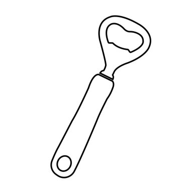 şişe açıcı simgesi vektör illüstrasyon sembolü tasarımı