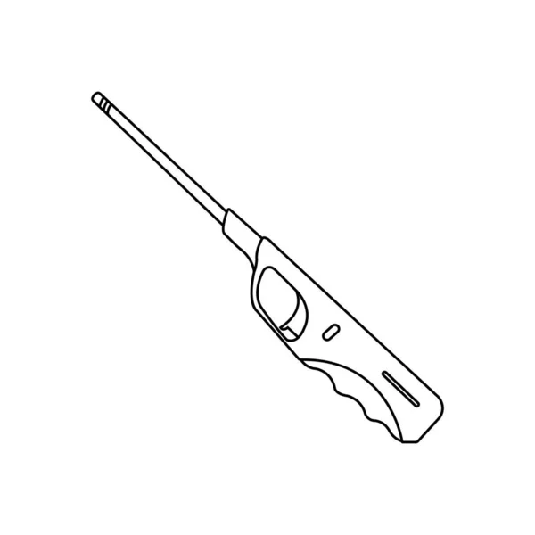 Návrh Symbolu Vektorové Ilustrace Zapalovače Nebo Hořáku — Stockový vektor