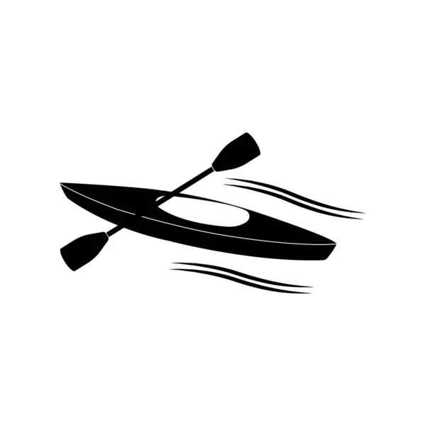 Kayak Icona Vettoriale Illustrazione Simbolo Design — Vettoriale Stock