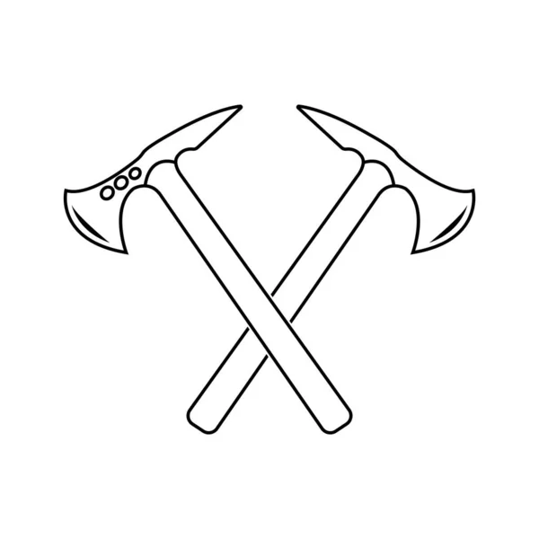 Axe Icono Vector Ilustración Símbolo Diseño — Vector de stock