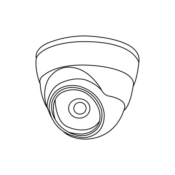 Cctv Εικονογράφηση Διάνυσμα Εικονίδιο Κάμερα Σχεδιασμό Σύμβολο — Διανυσματικό Αρχείο