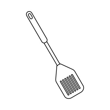 Spatula Simgesi vektör illüstrasyon tasarımı