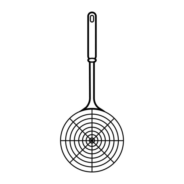 Desenho Símbolo Ilustração Vetorial Spatula Icon — Vetor de Stock