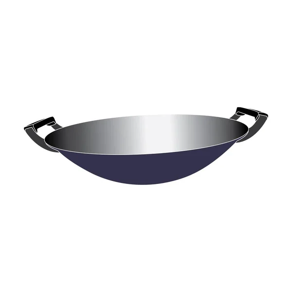 Frying Pan Icon Vector Illustration Symbol Design — Stock Vector