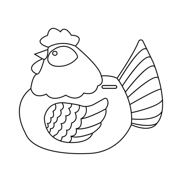 Kyckling Spargris Bank Ikon Vektor Illustration Enkel Design — Stock vektor