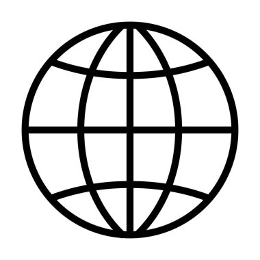 Globe logo vektör tasarımı çizimi