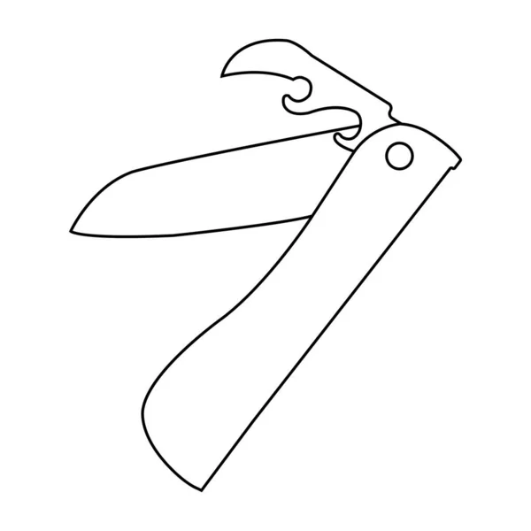 Penknife Icona Vettoriale Illustrazione Simbolo Design — Vettoriale Stock