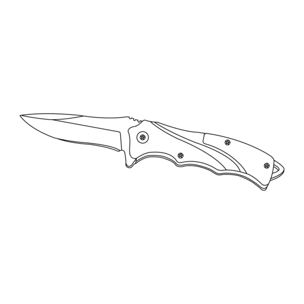 Návrh Symbolu Vektorové Ilustrace Penknife — Stockový vektor