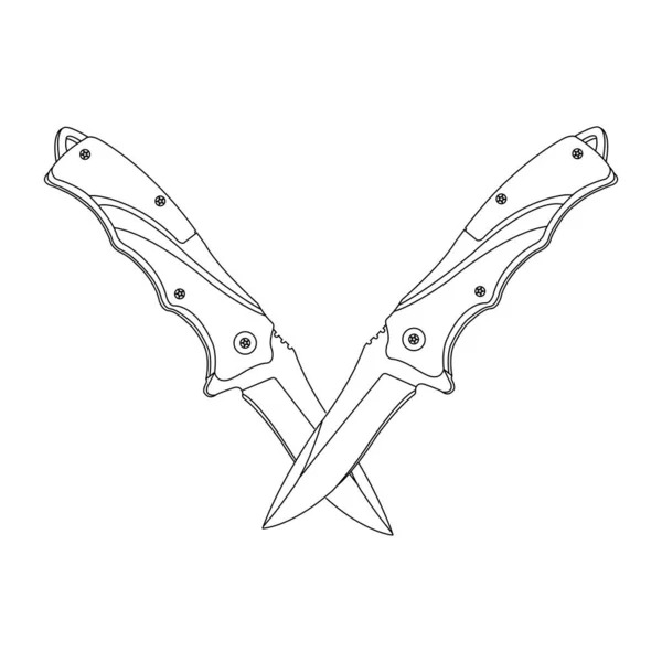 Penknife Icona Vettoriale Illustrazione Simbolo Design — Vettoriale Stock