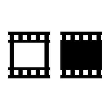 Film strip vektör resimleme arkaplanı.