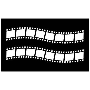 Film strip vektör resimleme arkaplanı.