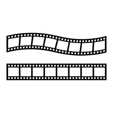 Film strip vektör resimleme arkaplanı.