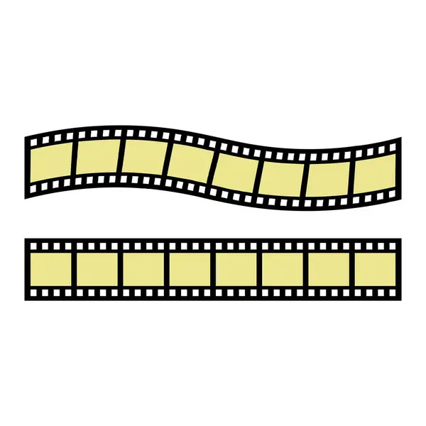 Film Streifen Vektor Symbol Illustration Hintergrund — Stockvektor