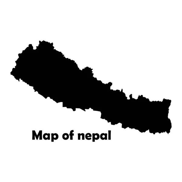 Desain Simbol Vektor Peta Nepal - Stok Vektor