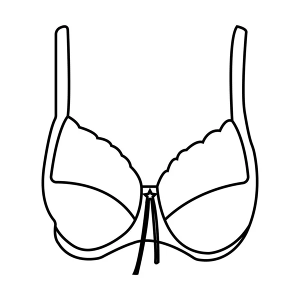 胸罩图标矢量符号设计 — 图库矢量图片