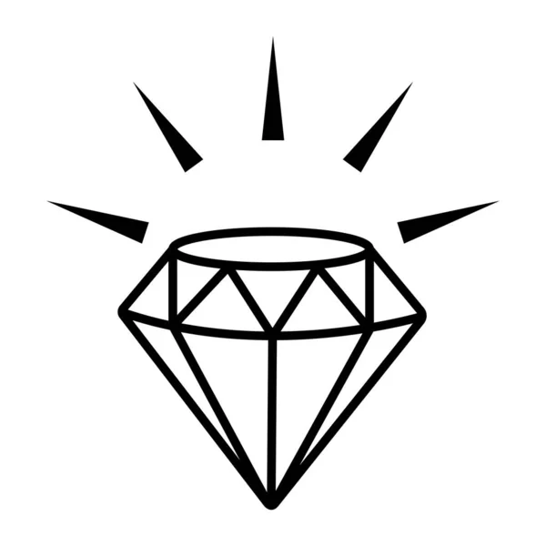 Diamond Icon Vector Illustration Symbol Design — Vector de stock