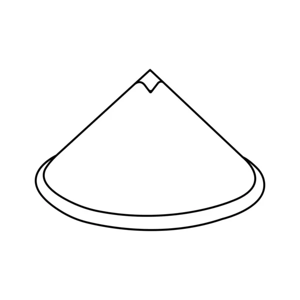 Chapeau Fermier Icône Vectorielle Illustration Conception Simple — Image vectorielle