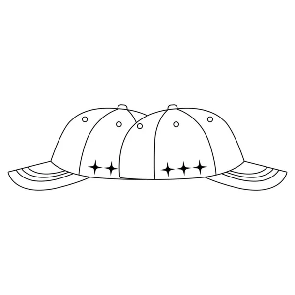 Şapka Simgesi Vektör Illüstrasyon Logo Tasarımı — Stok Vektör