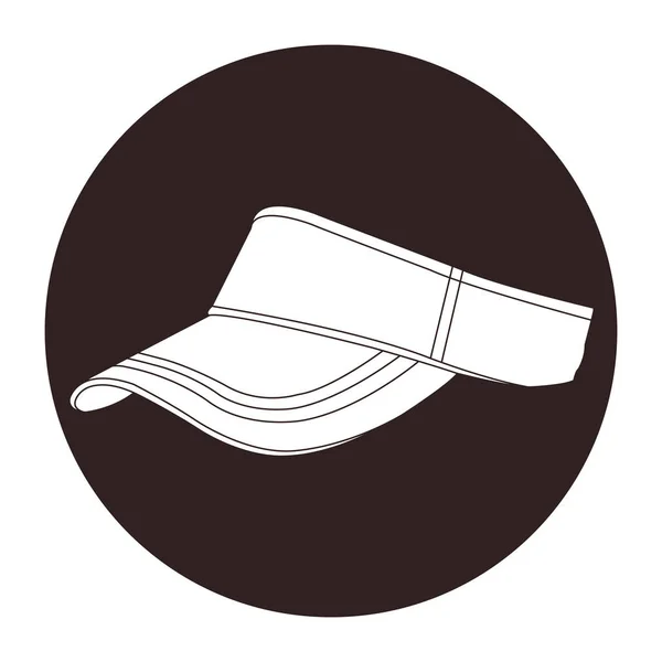 Golf Sombrero Icono Vector Ilustración Logo Diseño — Archivo Imágenes Vectoriales