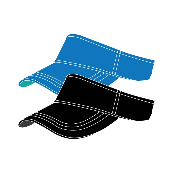 Cappello Golf Icona Vettore Illustrazione Logo Design — Vettoriale Stock