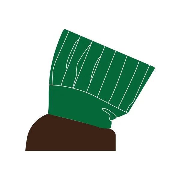 Иллюстрация Вектора Значка Шляпы Шеф Повара Простая Конструкция — стоковый вектор