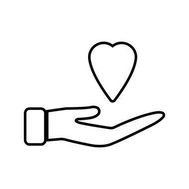 Simge vektör illüstrasyon tasarımı bağışla