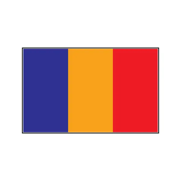 ルーマニアのフラグアイコンベクターイラストシンボルデザイン — ストックベクタ