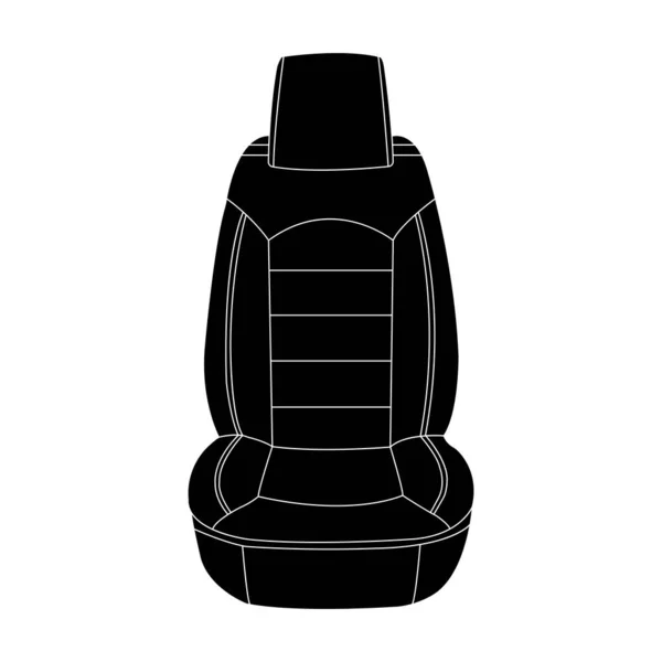 Автомобільне Сидіння Іконка Векторна Ілюстрація Символ Дизайн — стоковий вектор