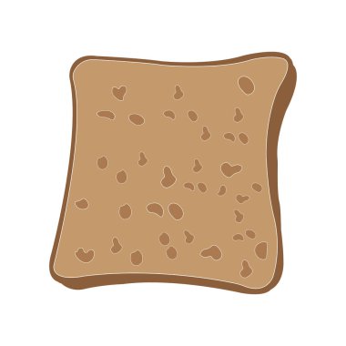 Ekmek simgesi vektör illüstrasyon şablonu tasarımı