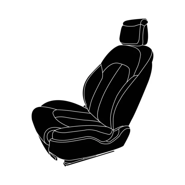 Car Seat Icon Vector Illustration Symbol Design — Stock Vector