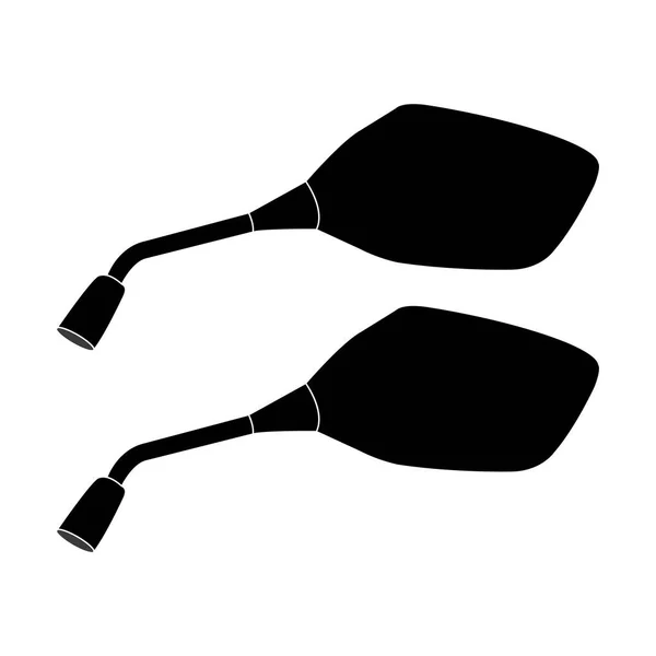 Moto Specchio Icona Vettoriale Illustrazione Simbolo Design — Vettoriale Stock