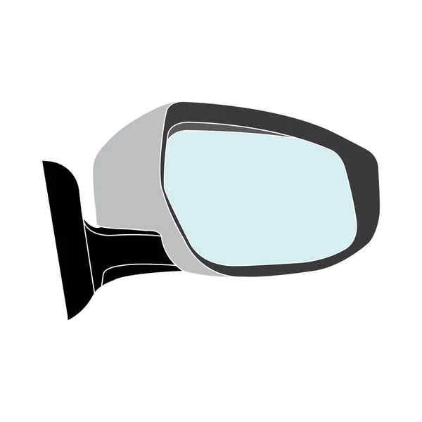 Carro Espelho Ícone Vetor Ilustração Símbolo Design — Vetor de Stock