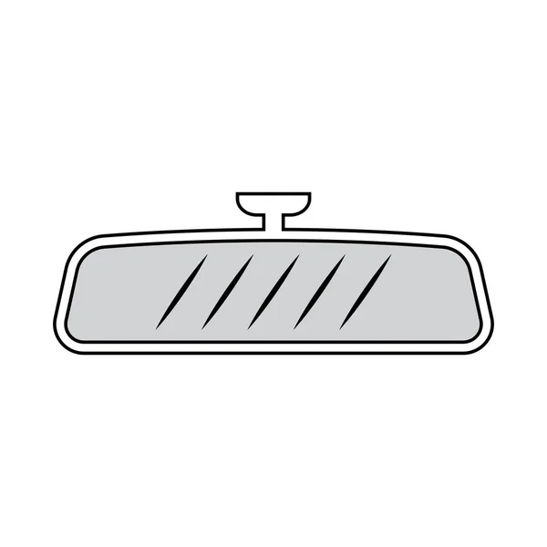 Auto Specchio Icona Vettore Illustrazione Simbolo Design — Vettoriale Stock