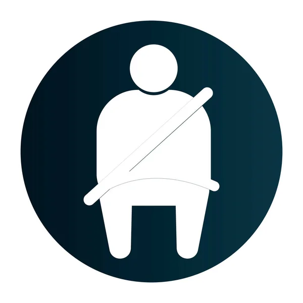 Seat Belt Icon Vector Illustration Symbol Design — Stock Vector
