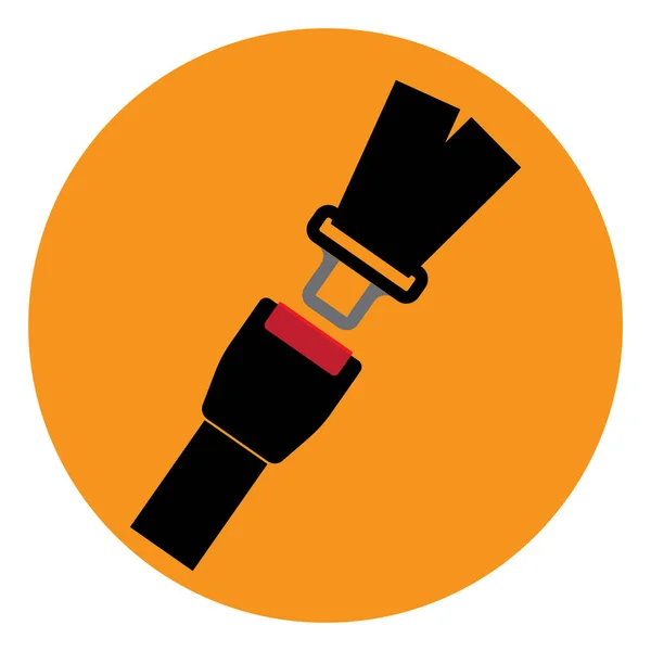 Seat Belt Icon Vector Illustration Symbol Design — Vector de stock