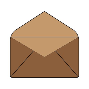 Zarf simgesi vektör tasarımı resimleme arkaplanı