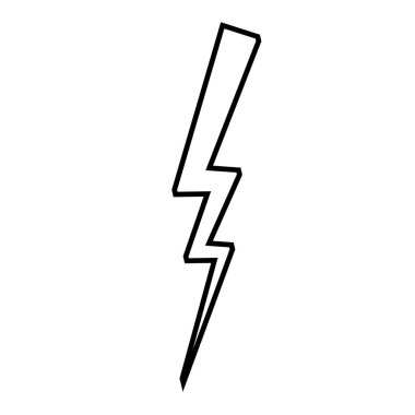 Şimşek simgesi vektör illüstrasyon şablonu tasarımı