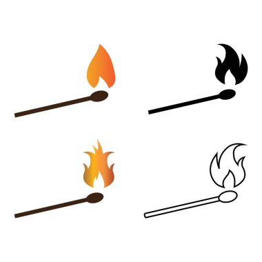 eşleşme simgesi vektör çizimi.