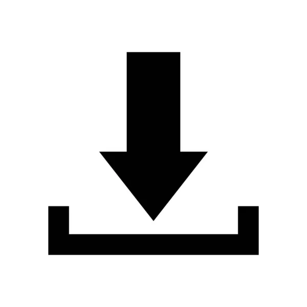 Download Icon Vector Illustration Symbol Template — Stock Vector