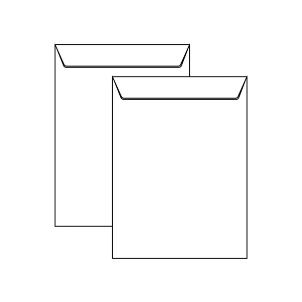 Umschlag Symbol Vektor Design Illustration Hintergrund — Stockvektor