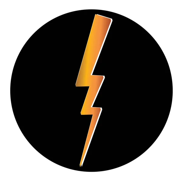 Lightning Icon Vector Illustration Template Design — Stock Vector