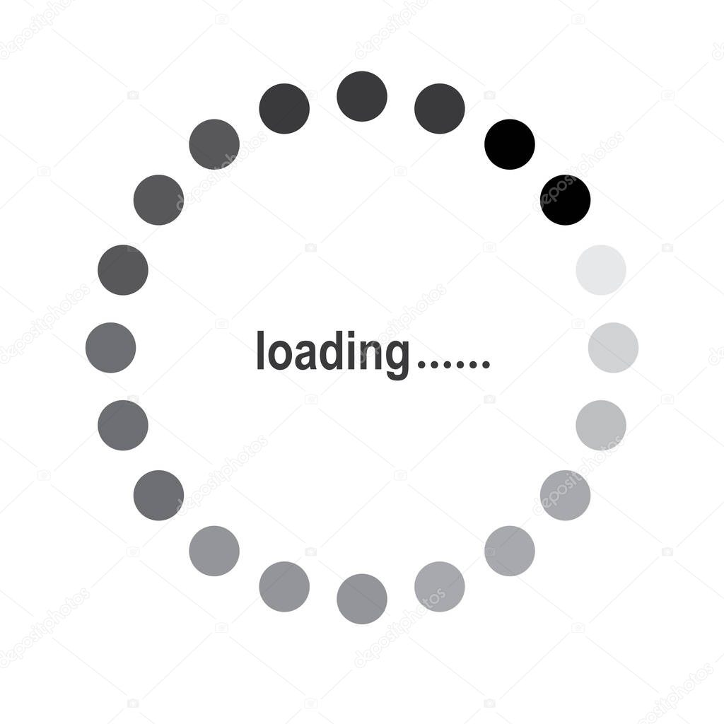 Loading icon vector illustration symbol design