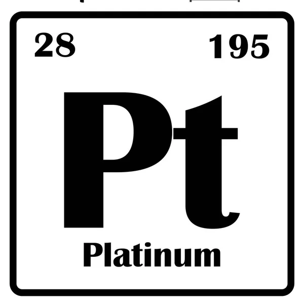 Periodical Platinum Element Icon Vector Illustration Symbol Design — Stockový vektor