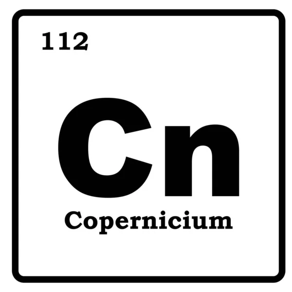 Copernicium元素图标矢量图例模板符号 — 图库矢量图片