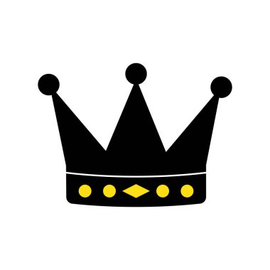 Crown simge vektör illüstrasyon sembolü tasarımı