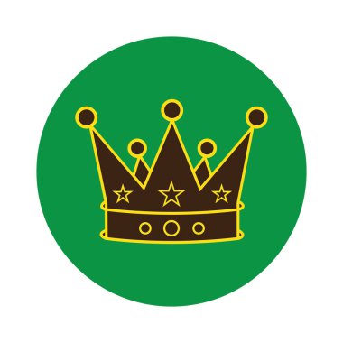 Crown simge vektör illüstrasyon sembolü tasarımı