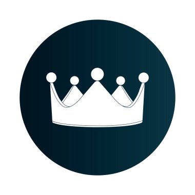 Crown simge vektör illüstrasyon sembolü tasarımı