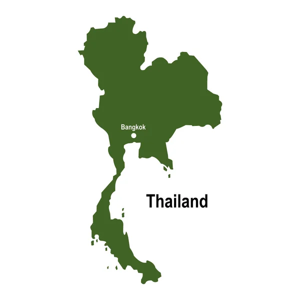 タイの地図アイコンベクターイラストシンボルデザイン — ストックベクタ