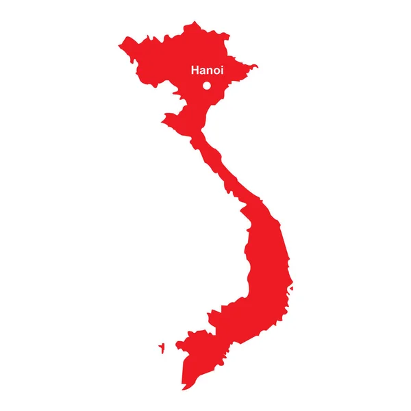 Vietnam Χάρτης Εικονίδιο Διάνυσμα Εικονογράφηση Σύμβολο Σχεδιασμό — Διανυσματικό Αρχείο