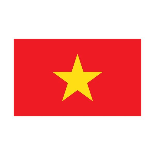 Vietnam Icono Bandera Vector Ilustración Símbolo Diseño — Vector de stock